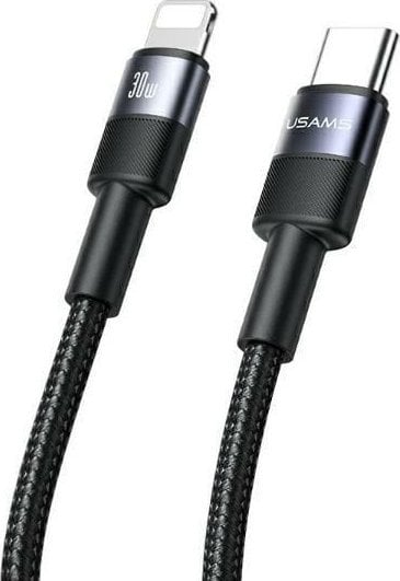 Kabel USB Usams USB-C - Lightning 1.2 m Czarny