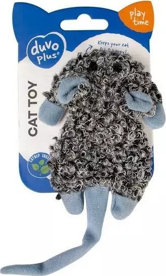 Duvo+ Duvo+ Zabawka dla Kota Myszka Kocimiętka Szara