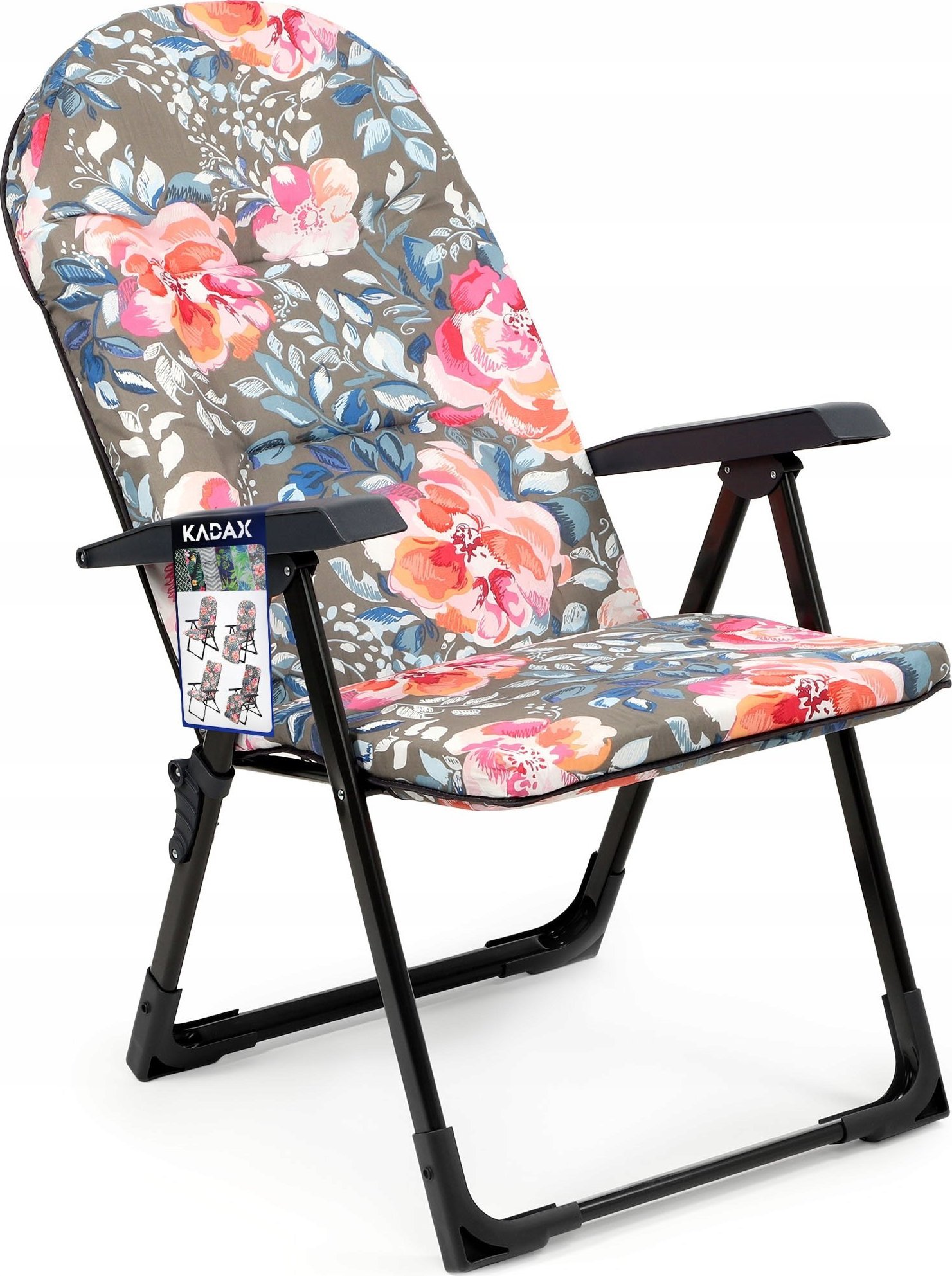 Kadax Fotel Leżak Ogrodowy Plażowy Regulowany 110kg