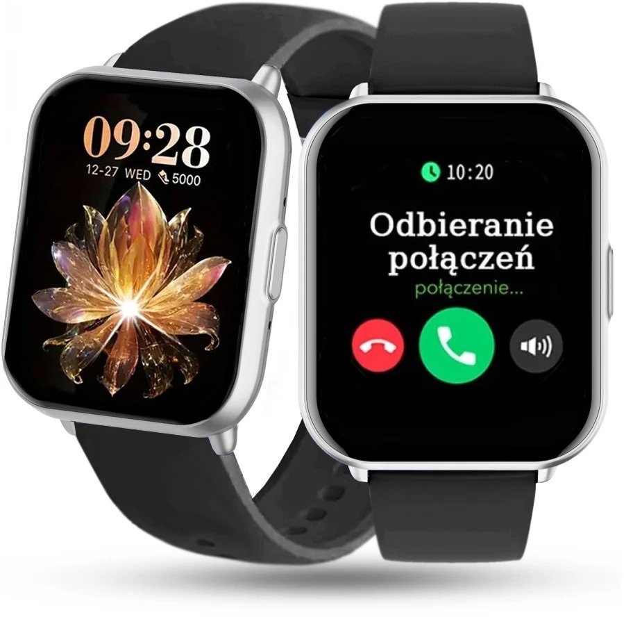 Smartwatch Rubicon Zegarek Damski SMARTWATCH RNCF46 silver/black silicone