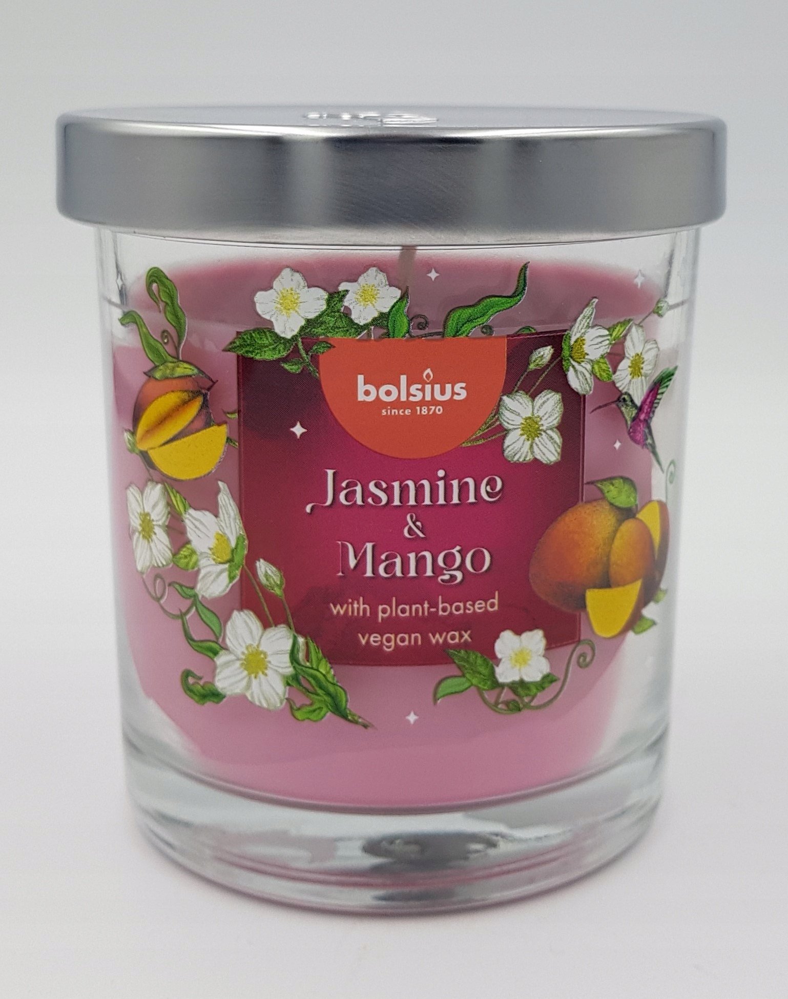 Bolsius Świeca aromatyczna szklana głęboka Floral Fusion 80x72mm jaśmin & mango 8717847188274 8717847188274 (8717847188274)