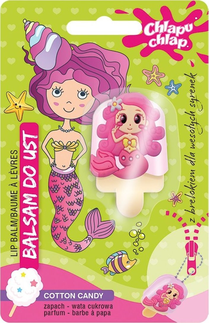 Chlapu Chlap Błyszczyk do ust syrenka-wata cukrowa 1szt