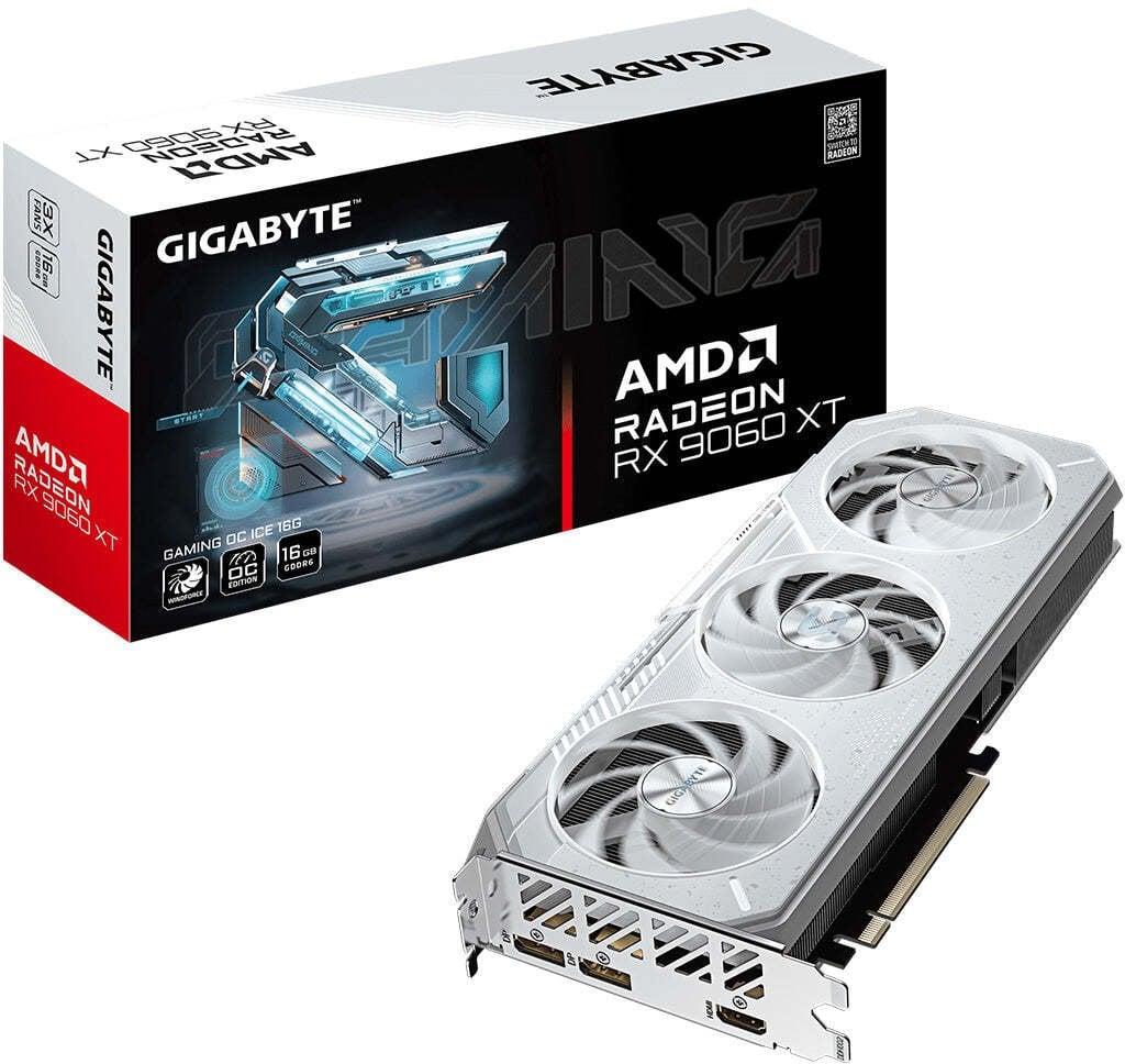 Karta VGA Gigabyte Radeon RX 9060 XT GAMING OC ICE 16G 16GB GDDR6 128bit HDMI+2xDP PCIe5.0