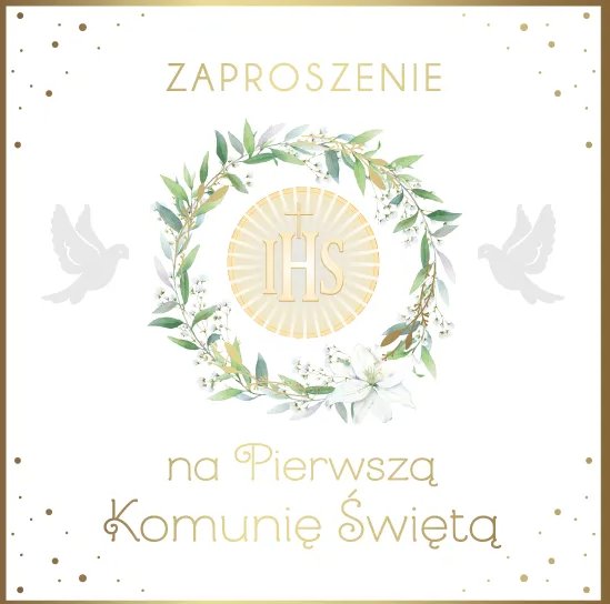 Zaproszenie Komunia (10szt)