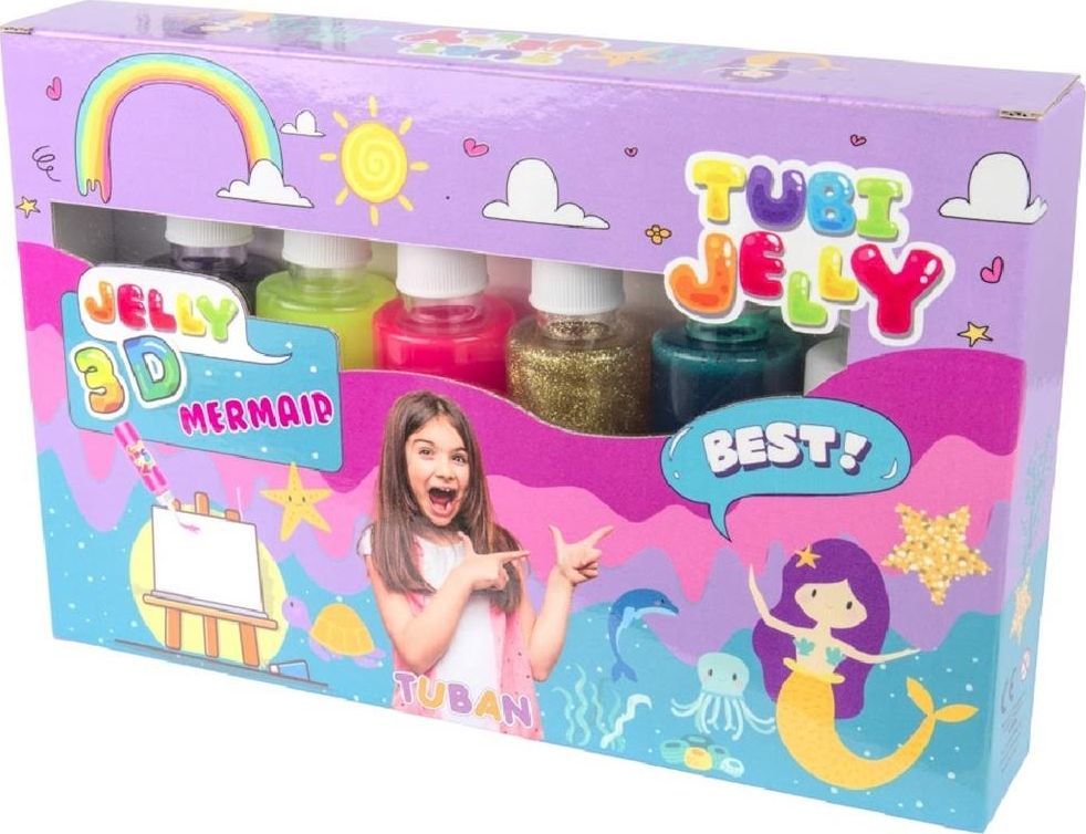 TUBAN Zestaw Tubi Jelly 6 kolorów - Syrenka