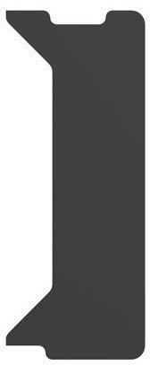 Genesis Holm Modular - Blat boczny do biurka, prawy, 30cm, czarny (NDS-2277)