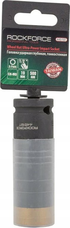Rockforce Nasadka udarowa cienkościenna głęboka z osłoną 19mm 1/2"