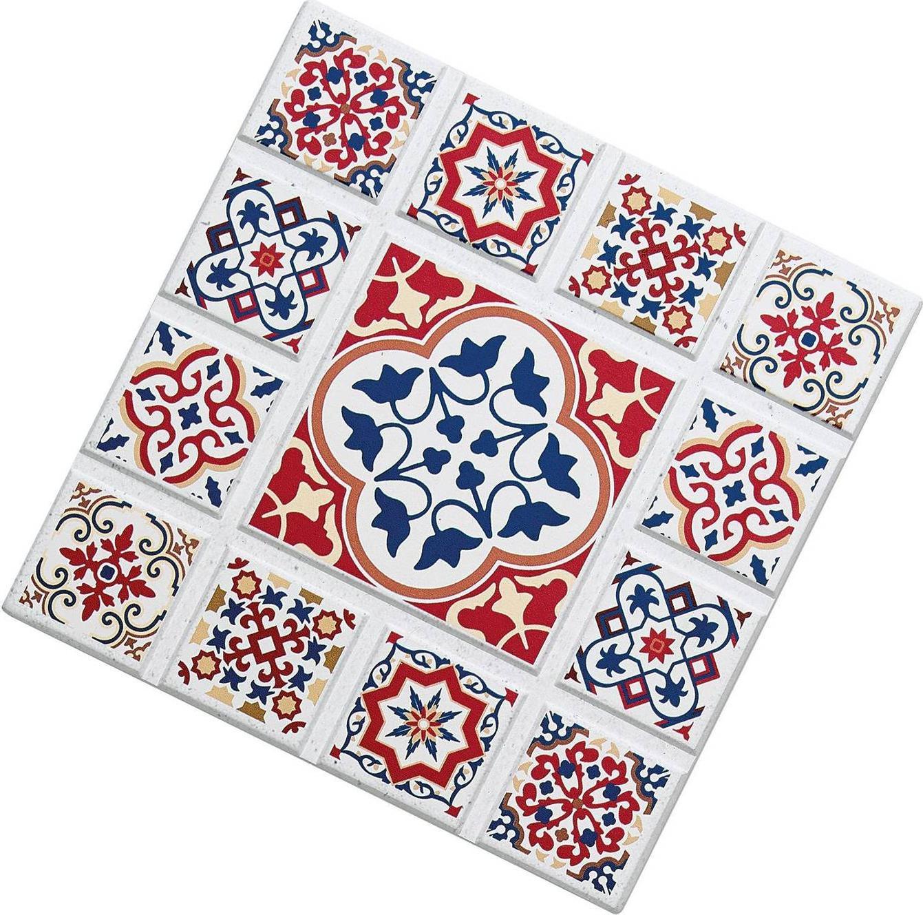 Zassenhaus podkładka pod gorące naczynia, ceramika/korek, 20 x 20 cm, kwiat