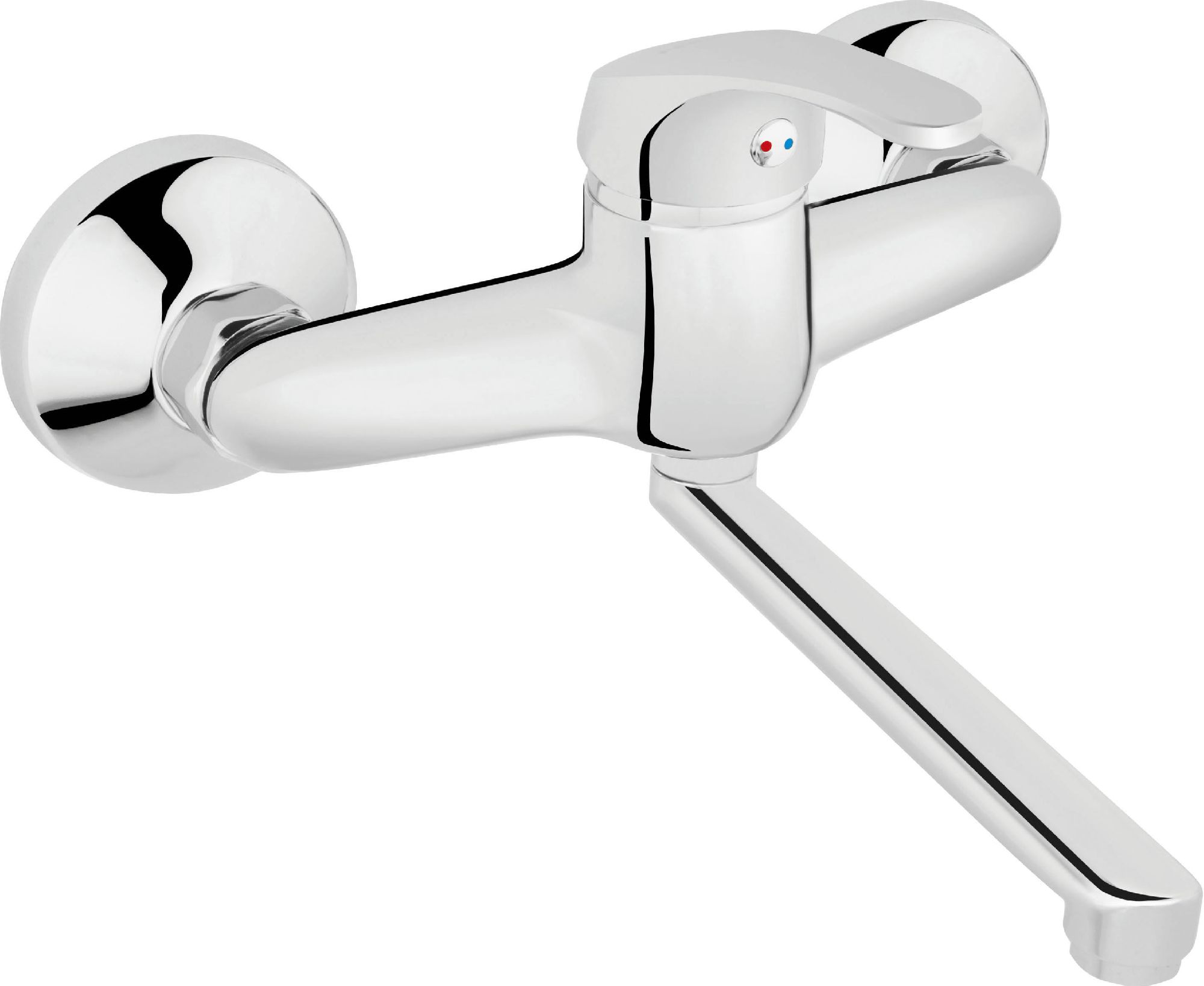 Bateria umywalkowa Ferro Basic ścienna chrom (BBC3)