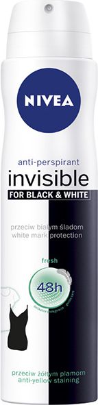 Nivea Dezodorant INVISIBLE FRESH spray damski 250ml