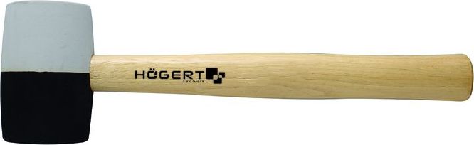 GTV Poland sp. z o.o. S.K. Młotek gumowy, biało/czarny 450 g, uchwyt drewniany HT3B044