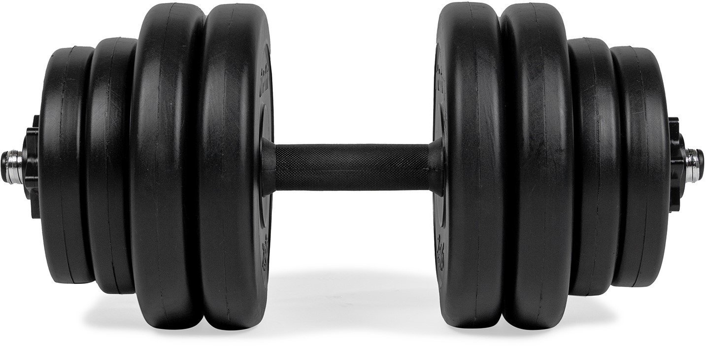 VIRTUFIT REGULOWANY ZESTAW PRO - ZESTAW SZTANGA I TALERZE - ŻELIWO - 1 X 15 KG