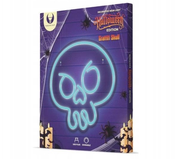 Neon PLEXI LED CZASZKA GRAFFITI turkus FPNE15 Forever Light