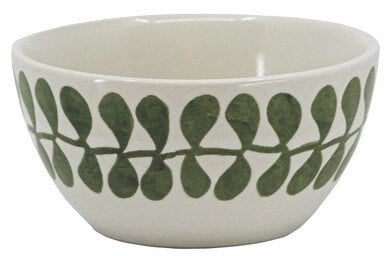 TINA Bowl vegetable Skåle set/ 4 stk 10cm Ø - Stengods - Vit/ Grön