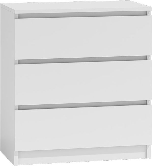 Topeshop Komoda szafka 3 szuflady kolor biały