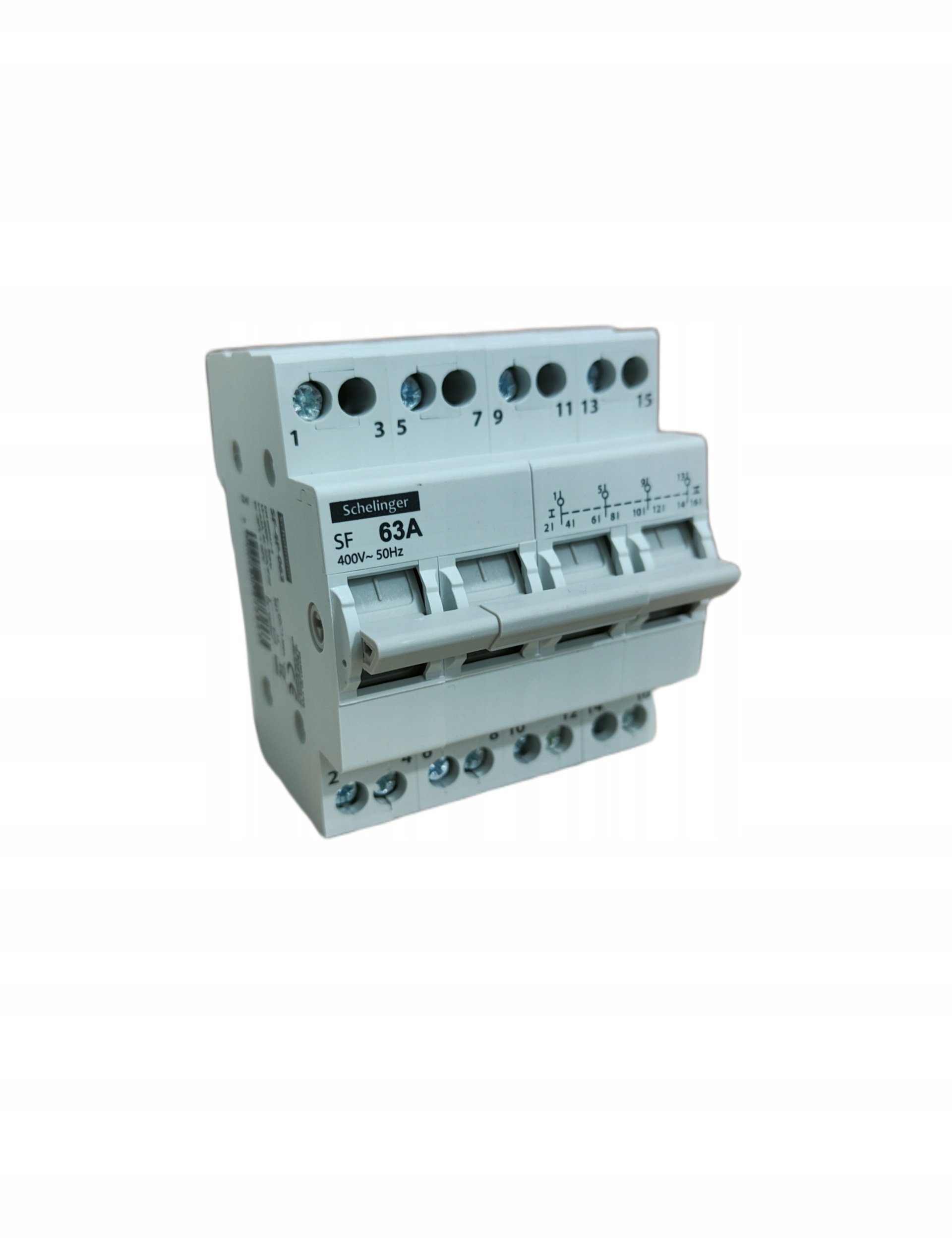Modułowy przełącznik instalacyjny I-0-II 4P 63A A11-SF-4P-063
