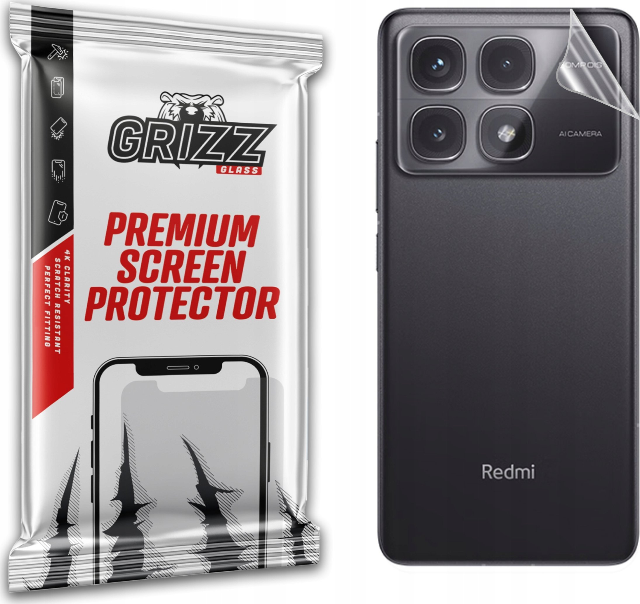 GrizzGlass Folia na tył GrizzGlass SatinSkin do Xiaomi Redmi K70 Ultra