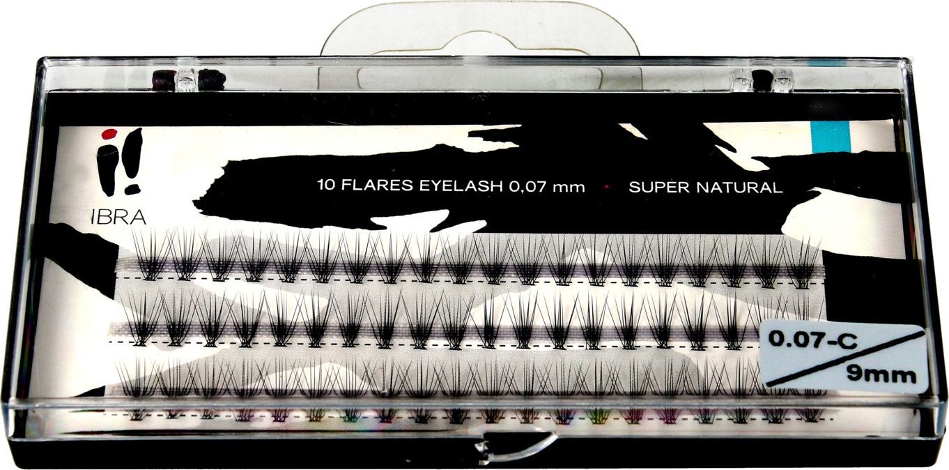 Ibra IBRA Kępki rzęs SUPER NATURAL 0.07-C-9 mm 1op.