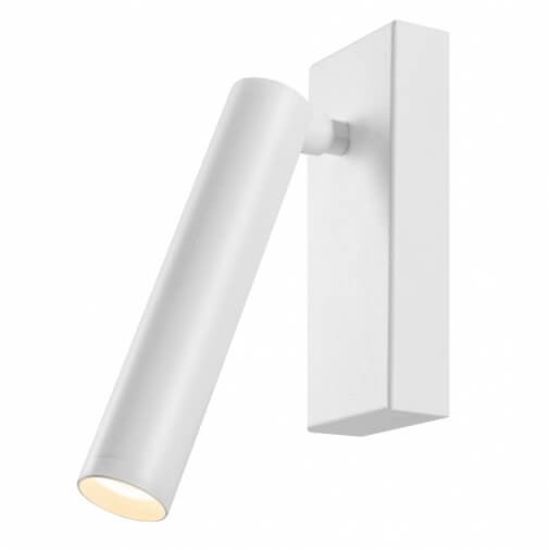 Minimalistyczny kinkiet ścienny Roll 50910101 Kaspa LED 4,2W 3000K z regulacją biały