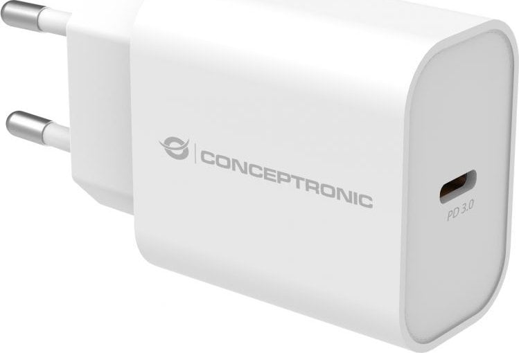 Ładowarka Conceptronic CONCEPTRONIC Ladegerät 1Port 20W,USB-C PD weiß