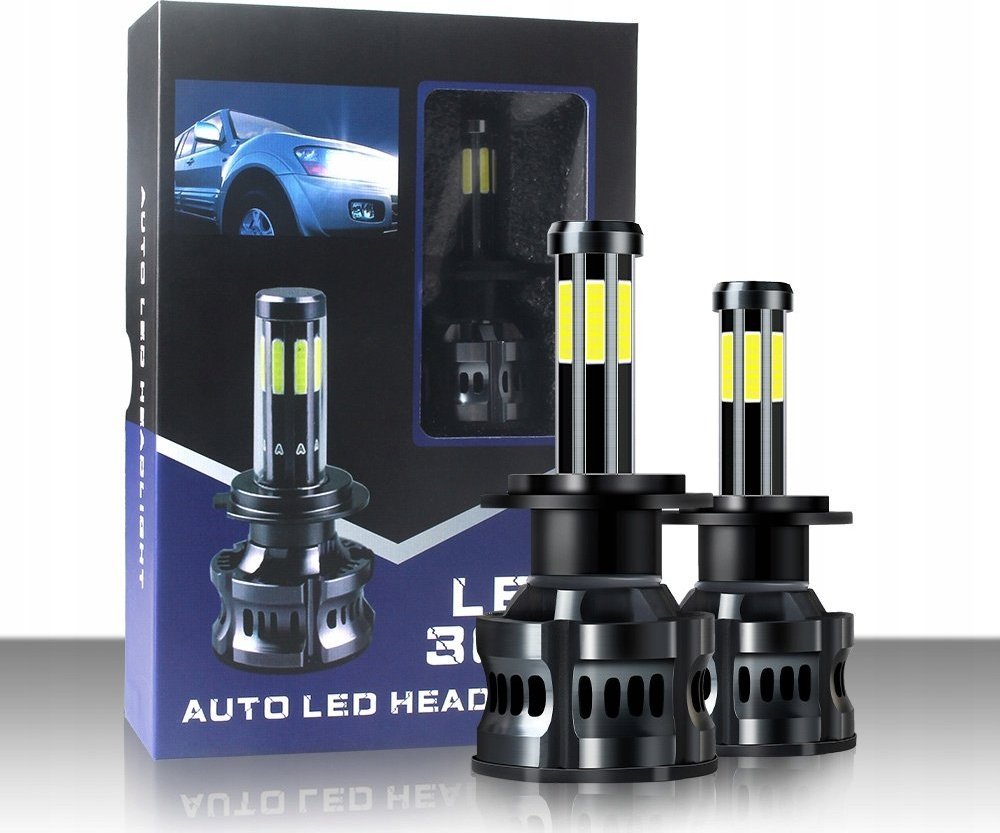 SKLEPLEDY ŻARÓWKI LED H7 X8 120W 360 20000LM 3 KOLORY CAN