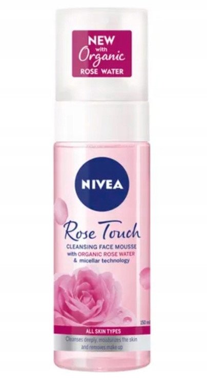 NIVEA_Rose Touch oczyszczająca pianka do twarzy 150ml