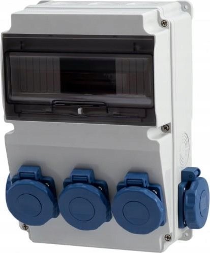 F-Elektro Rozdzielnica LAGO IP65 10M - gniazda 5x230V