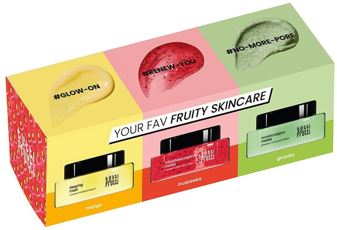 Farmona TUTTI FRUTTI Zestaw Prezentowy Your Fav Skincare (3 x maseczki do pielęgnacji twarzy)