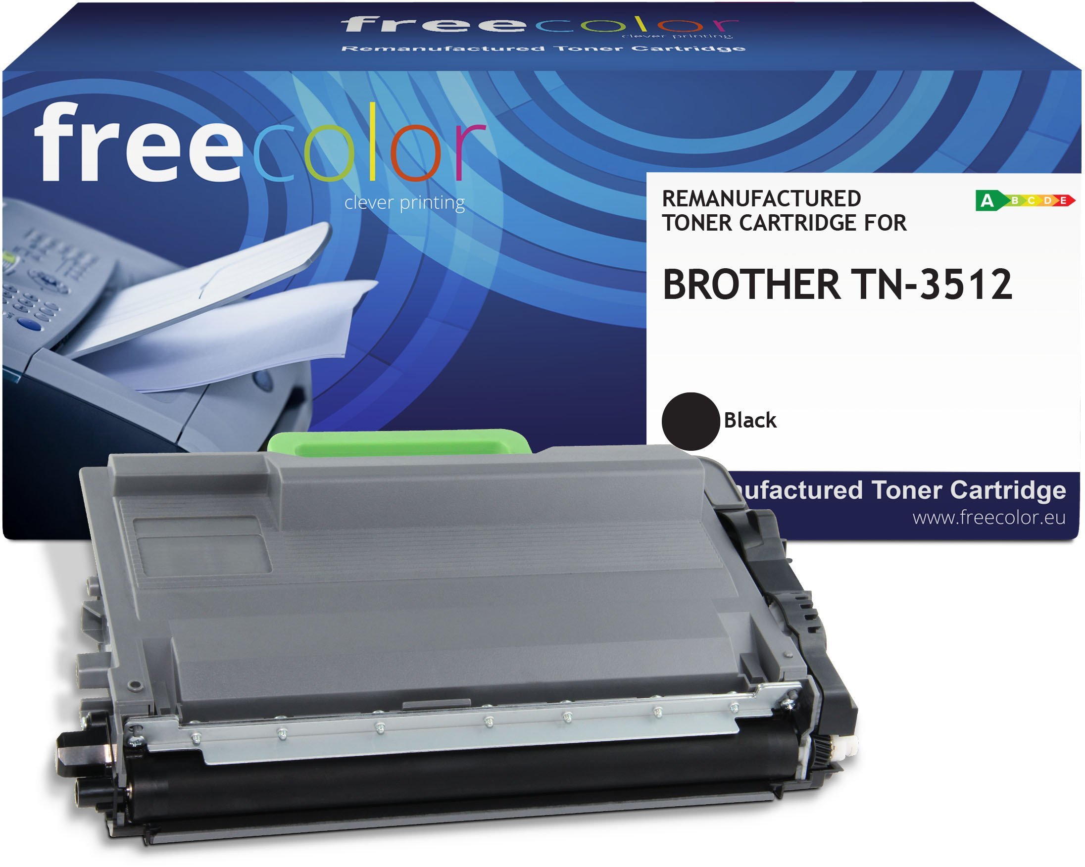 Toner Freecolor Toner Brother TN-3512 black 12000 stron remanufactured