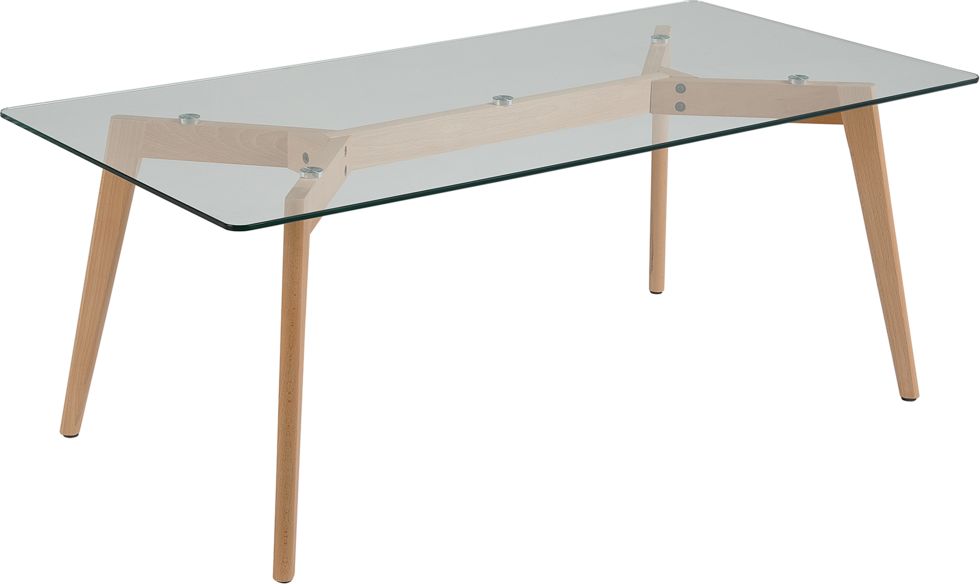 Beliani Stolik kawowy szklany HUDSON