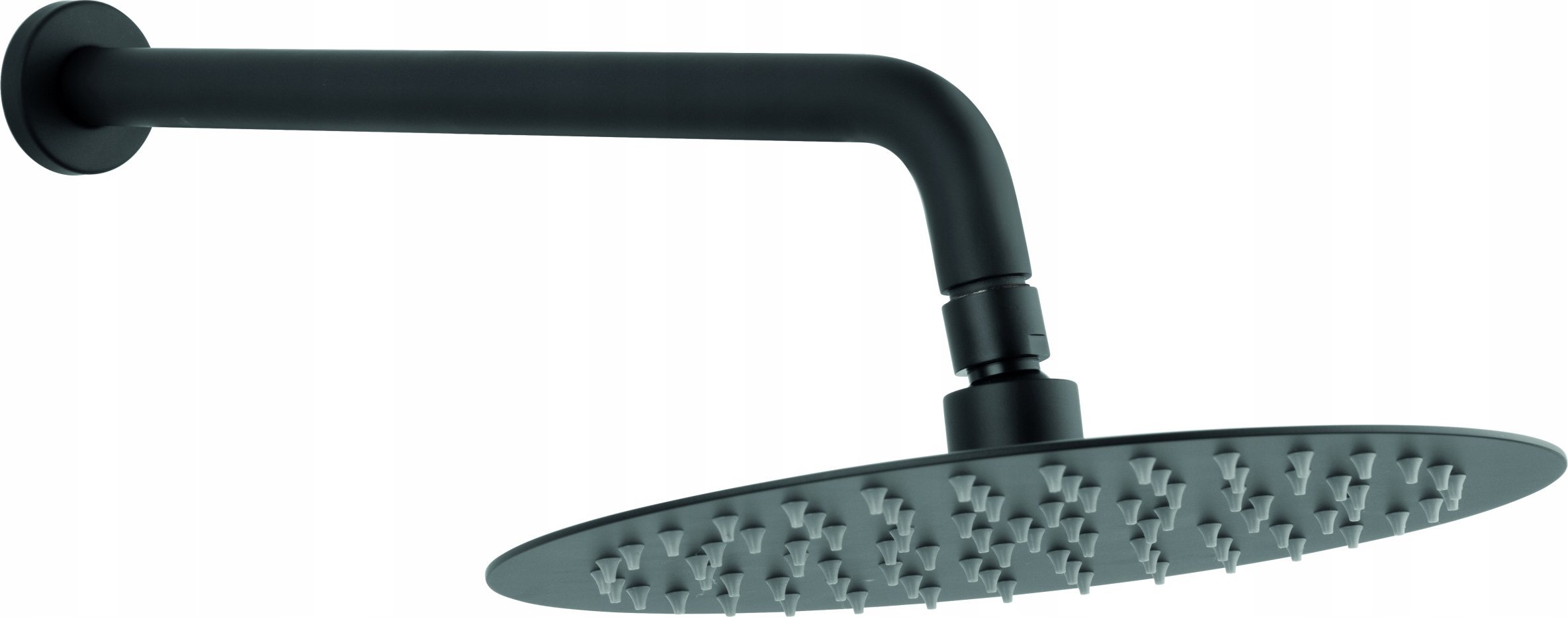 Zestaw prysznicowy Ferro Zestaw natryskowy z deszczownią 250 mm slim, czarny