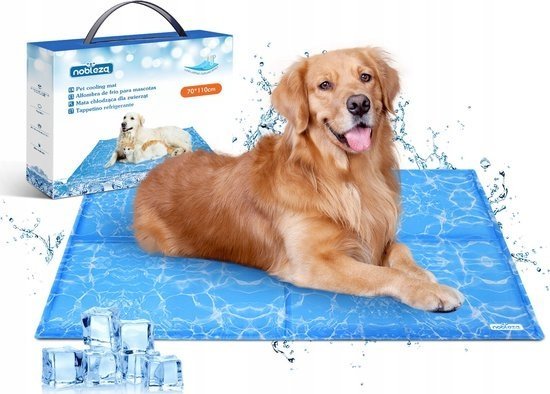 Duża Mata Chłodząca Dla Psa Zwierząt 70X110 Wodny Nadruk