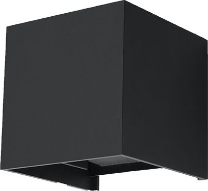 Kinkiet Lumes Czarny kwadratowy kinkiet LED z regulacją strumienia - EX532-Luco