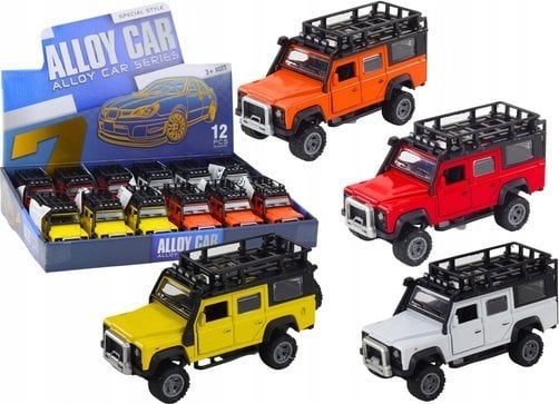 LeanToys Autko Terenowe 1:32 Światła Dźwięki Napęd Otwierane Drzwi Metalowy