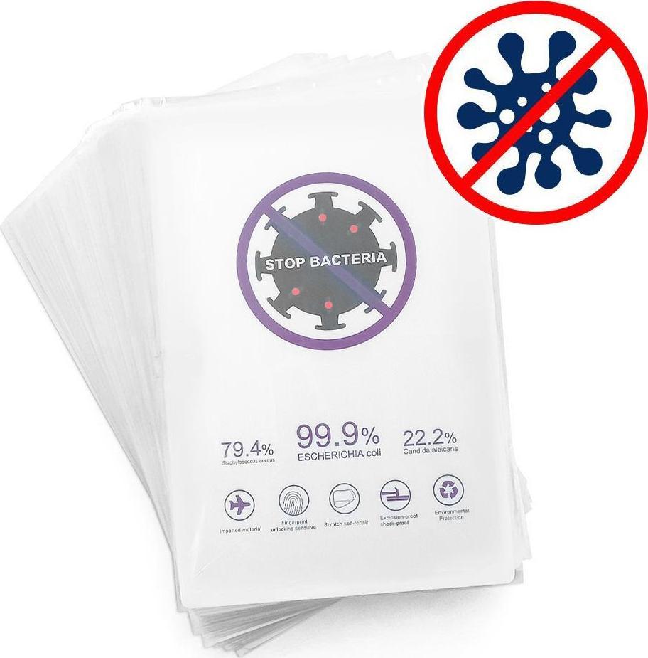 Hurtel 50 szt. Folia Hydrożelowa antybakteryjna samoregenerująca do wycinania ploterem (18cm x 12cm)