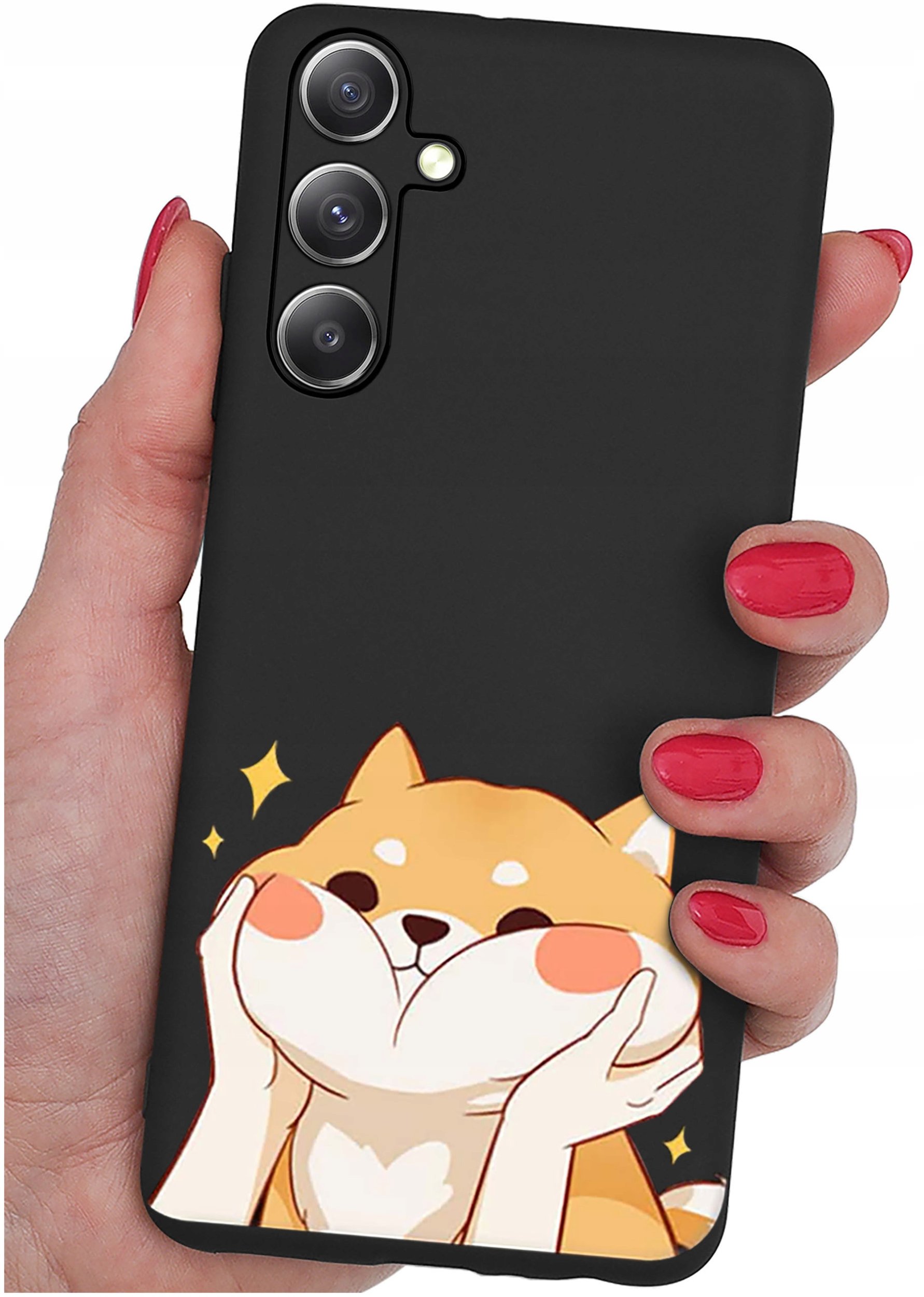 krainaGSM Etui do Samsung Galaxy S24 FE WZORY SILIKONOWE MATT CASE + SZKŁO 9H