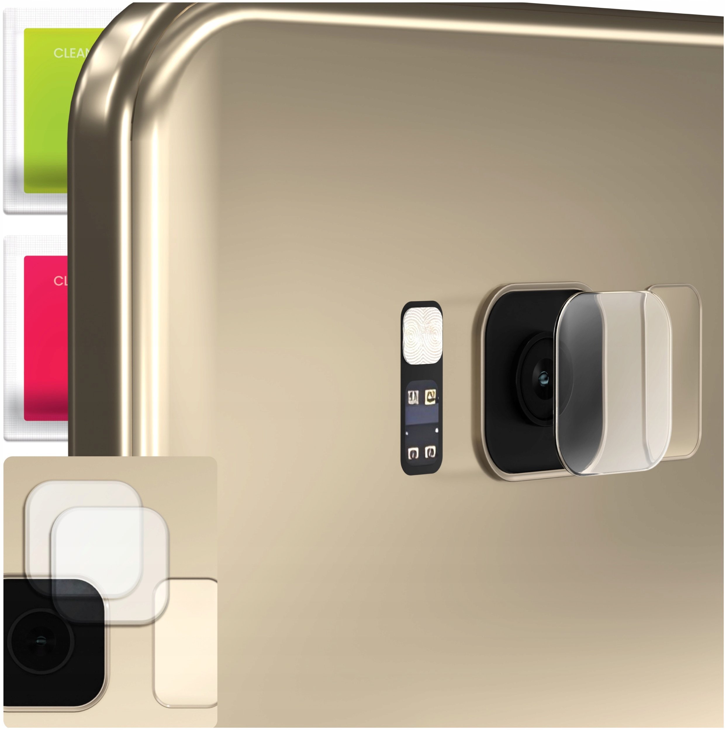 2-PAK Szkło Na Aparat Do Samsung Galaxy S8 Plus (Hartowane, Na Obiektyw)