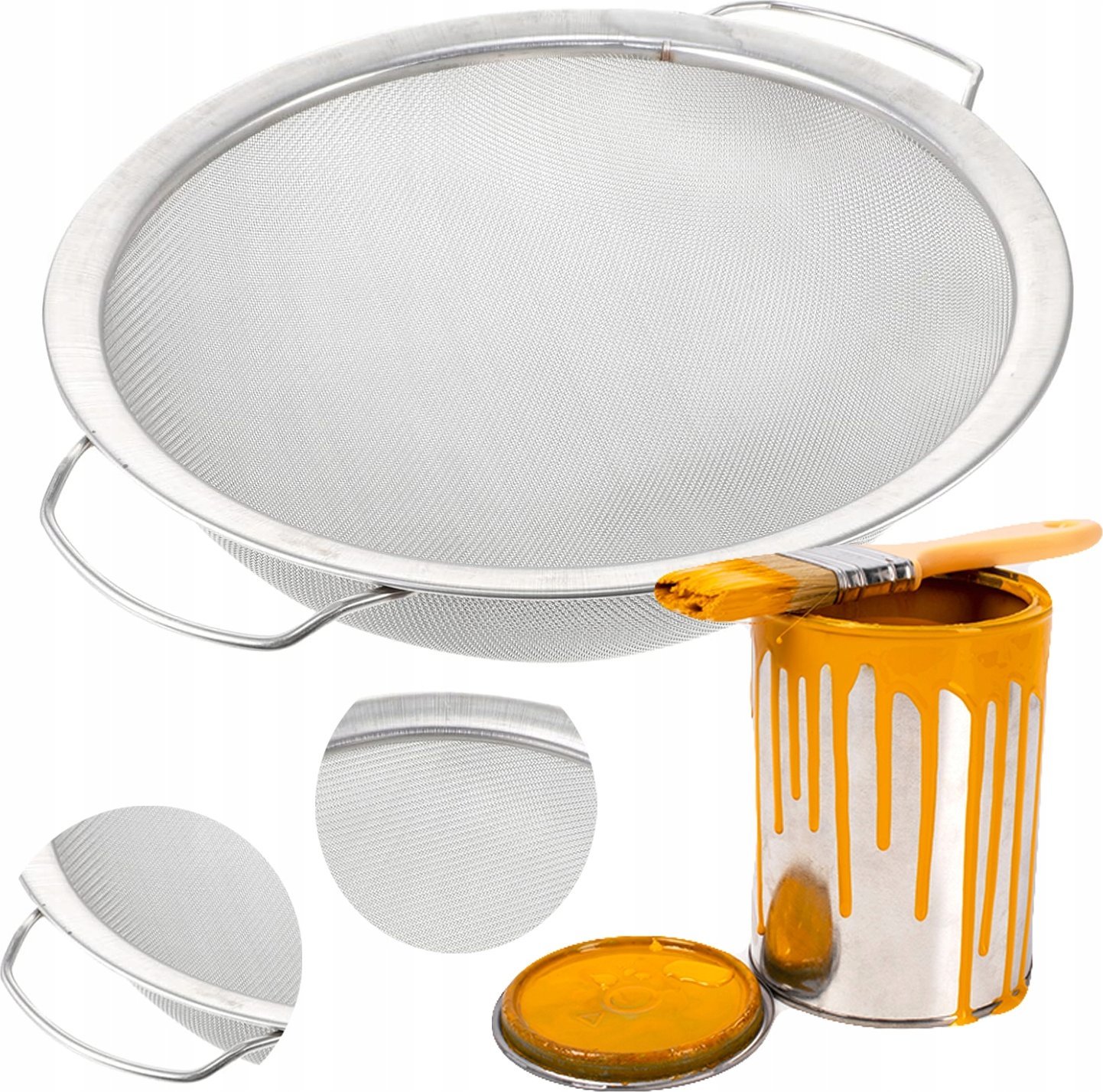 Rosfix SITO SITKO DO FILTRACJI FARB NA WIADRO FARBY AGREGAT MALARSKI 345x290x90MM