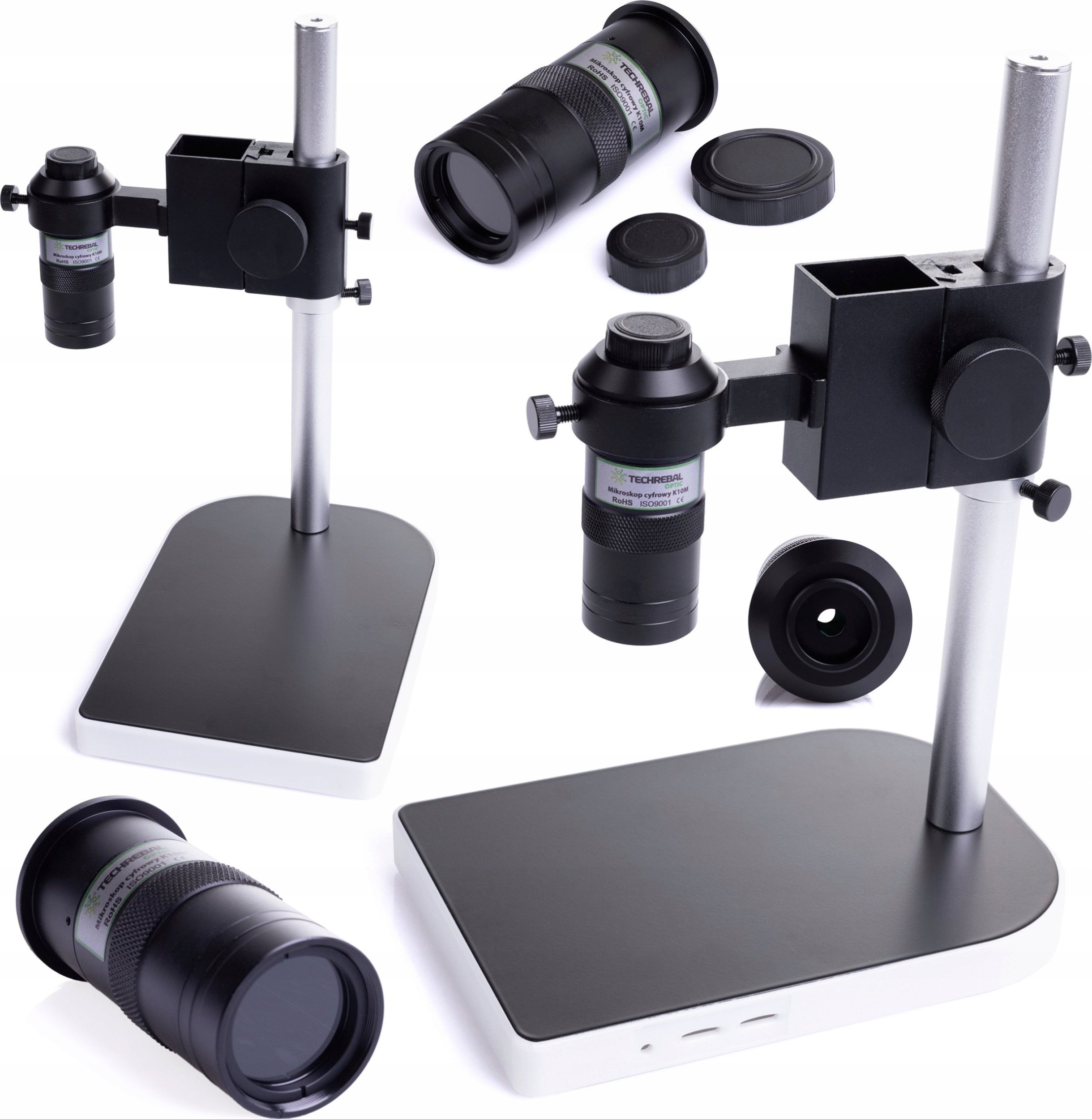 Mikroskop Cyfrowy do Lutowania K10M Techrebal Obiektyw 100x dla Elektronika