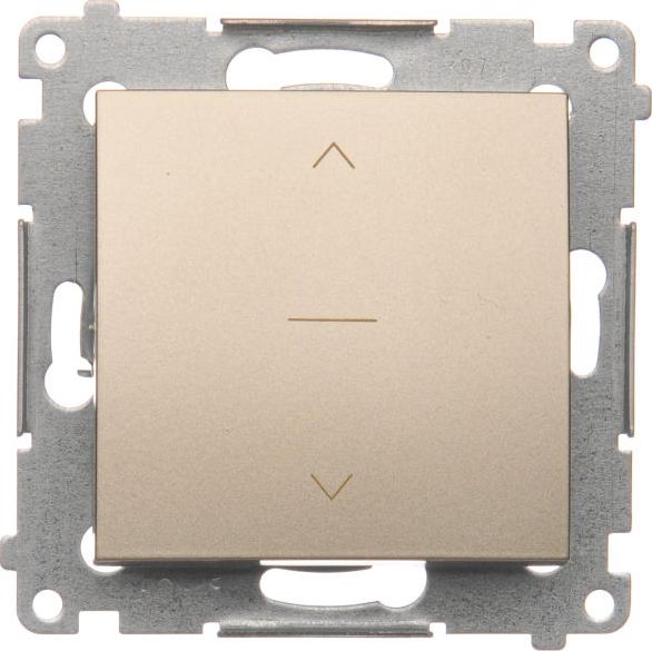 Kontakt-Simon Łącznik żaluzjowy Simon 54 trójpozycyjny 10A 250V złoty mat (DZW1K.01/44)