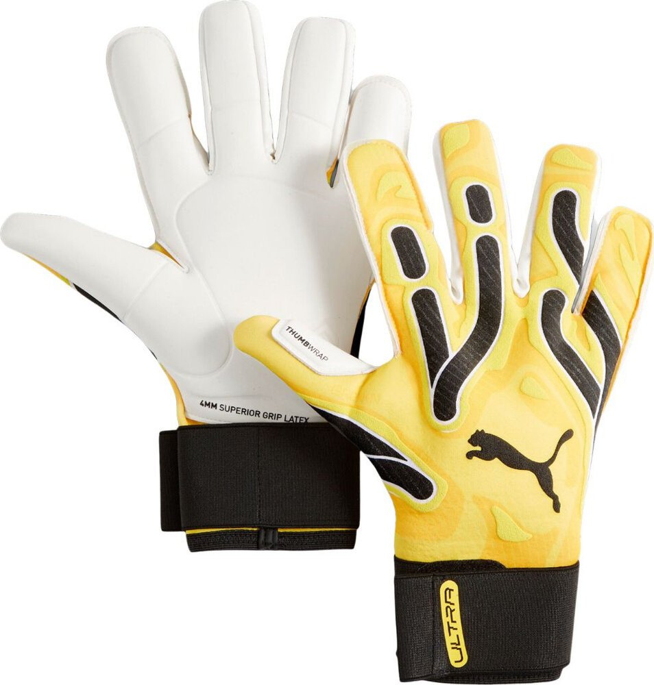 Rękawice bramkarskie Puma Ultra Ultimate Hybrid Sun żółte 41858 04 10