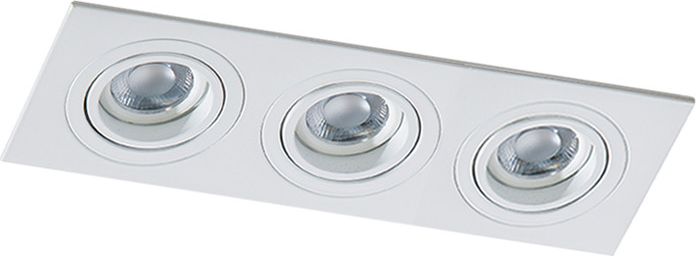 Azzardo Oprawa podtynkowa kostka biała AZzardo CARO 3S AZ2439