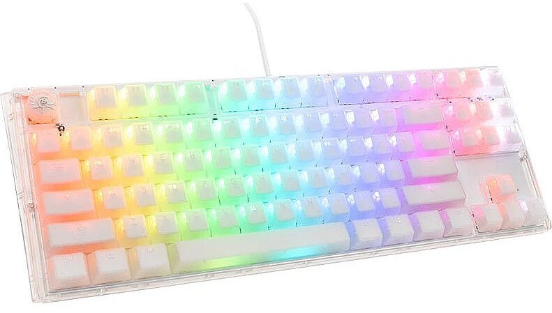 Klawiatura Ducky Ducky One 3 Aura White TKL Gaming Tastatur, RGB LED - MX-Speed-Silver (US)