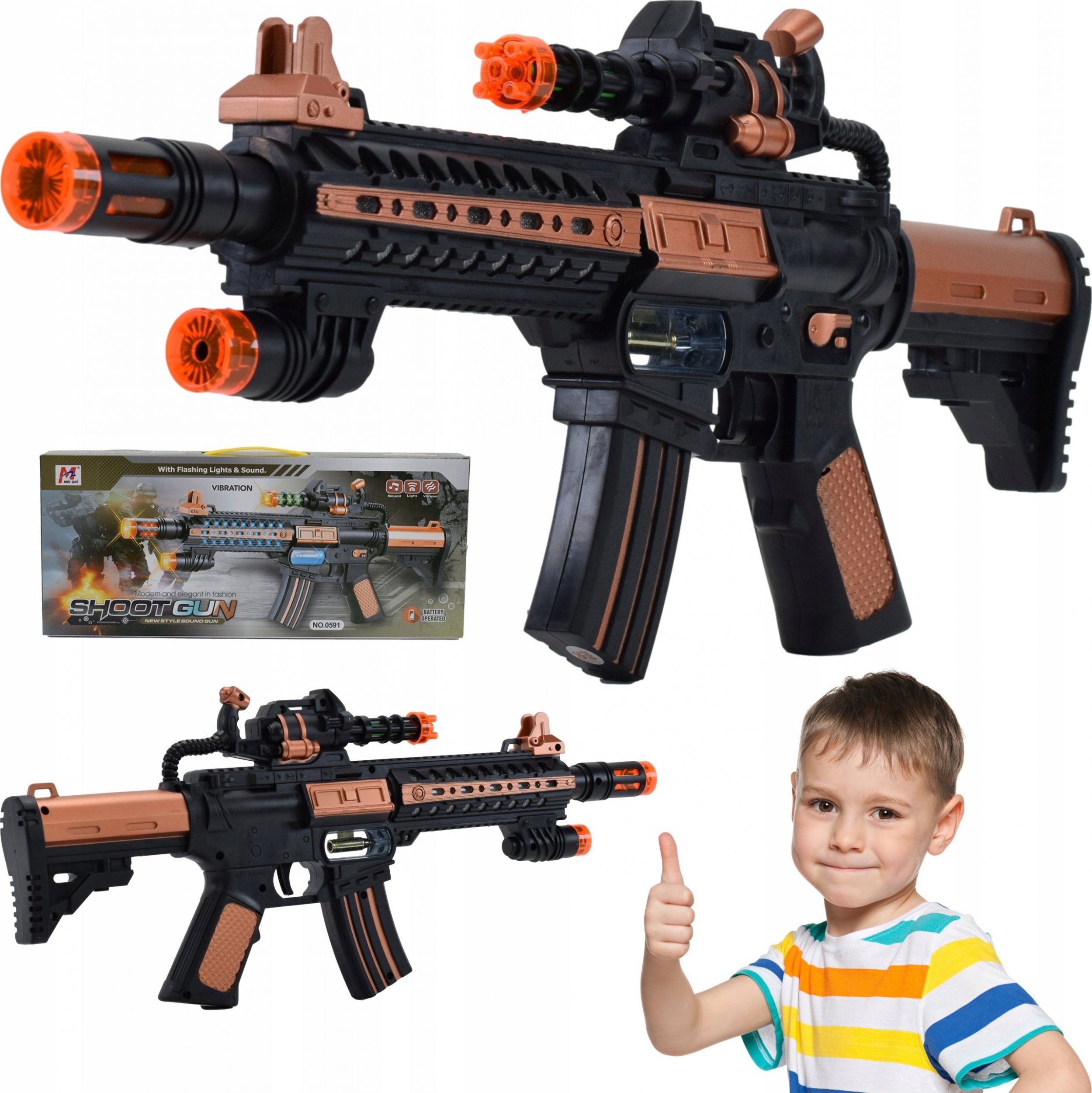 Skleplolki KARABIN SYGNAŁOWY DLA DZIECI DŹWIĘKOWY PISTOLET