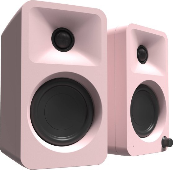 KANTO AUDIO 100W POWERED REFERENCE DESKTOP SPEAKERS WITH BLUETOOTH - PINK, PAIR (INCLUDES TYPE C POWER CORD)