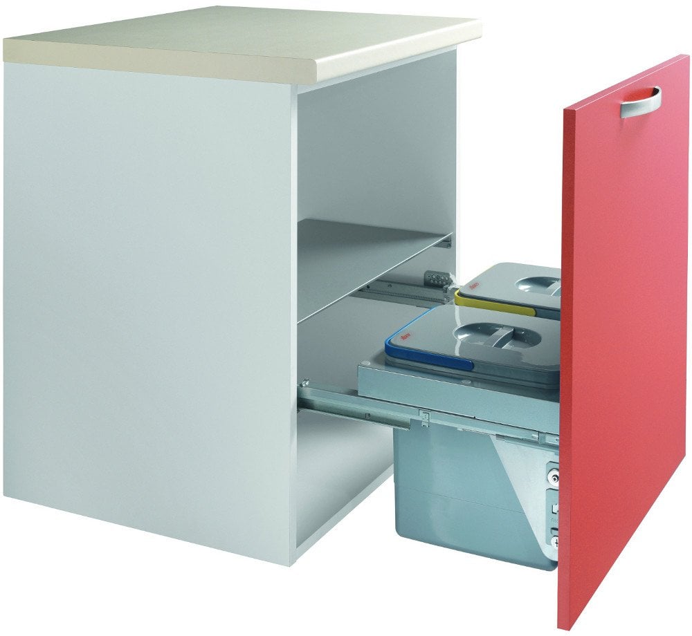 Teka ECO 60 30 l 2 kosz. Stal galwanizowana Szary