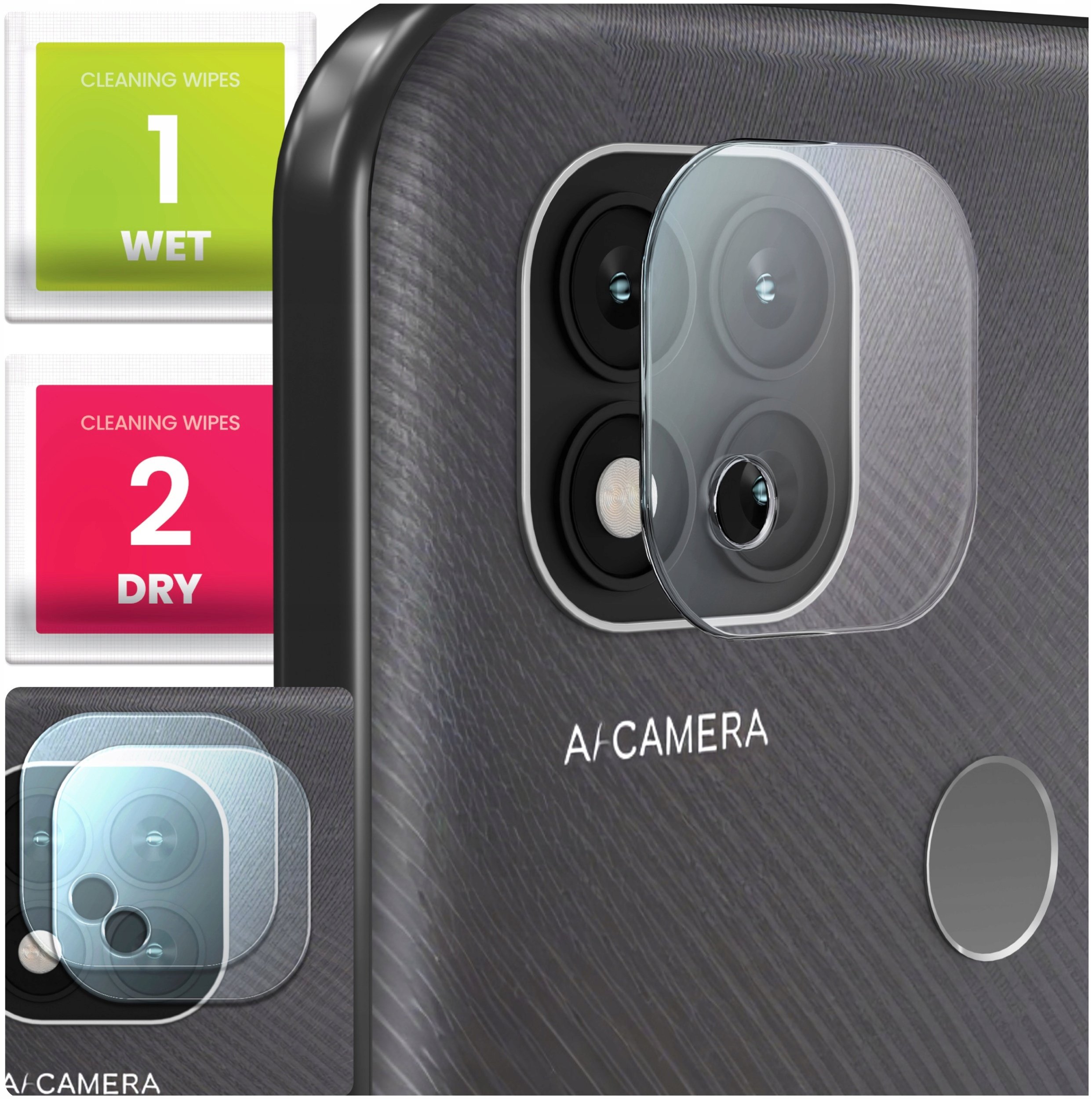 2-PAK Szkło Na Aparat Do Xiaomi Redmi 9C (Hartowane, Ochronne, Na Obiektyw)