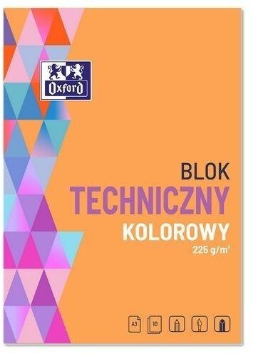 Oxford Blok techniczny A3/10K 225g kolor (10szt)
