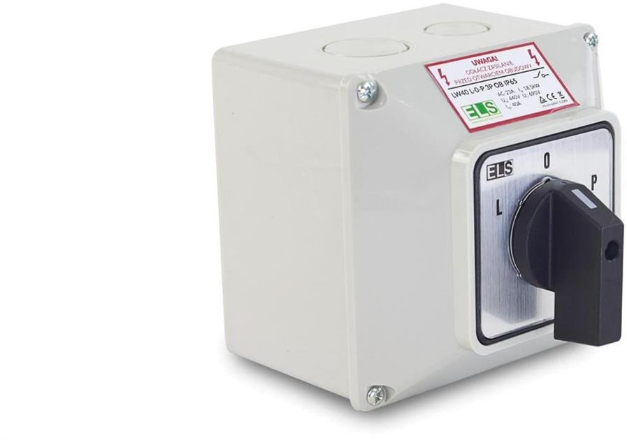 Łącznik krzywkowy L-0-P 16A 3P w obudowie IP65 / LW16 L-0-P 3P OB