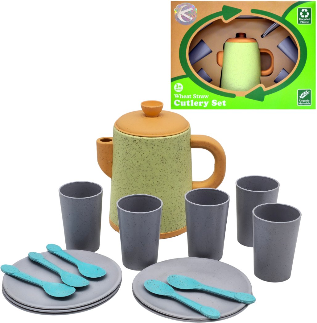 Zestaw kuchenny - kubki, talerzyki - 17 elementów